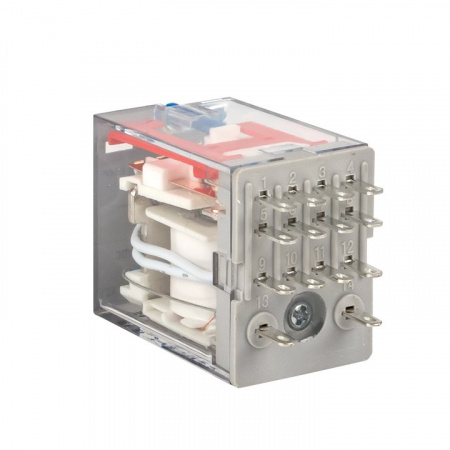 EKF Averes Реле промежуточное с кнопкой и механической индикацией RPAt 22/4 5A 24В DC