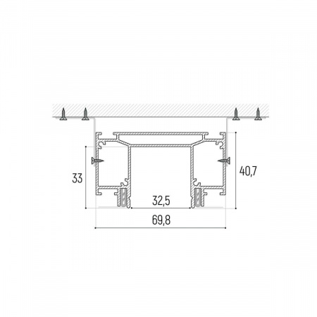 Профиль для шинопровода Novotech 135190