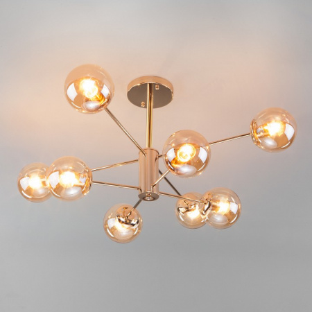 Потолочная люстра с плафонами 30166/8 золото Eurosvet Ascot