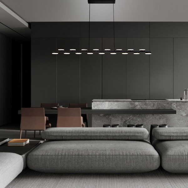 Подвесной светодиодный светильник 90332/17 черный Eurosvet Tapioca