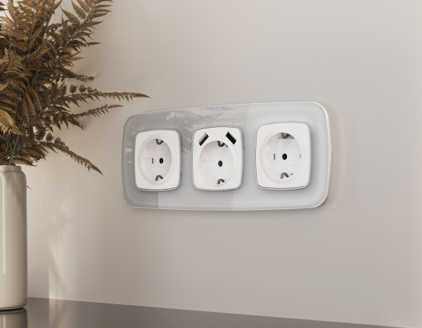 Рамка OMEGA Radian (Серебро Стекло органическое) 4-ая OF320404