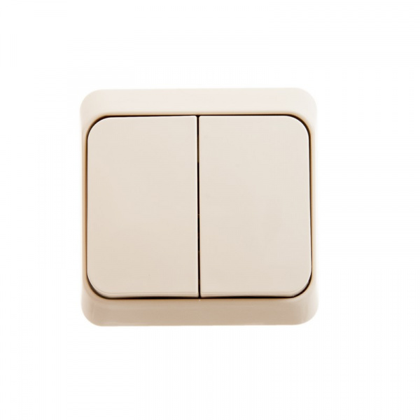 SE Этюд Крем Выключатель 2-клавишный