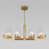 Подвесная люстра со стеклянными плафонами 60133/8 латунь Eurosvet Arganie