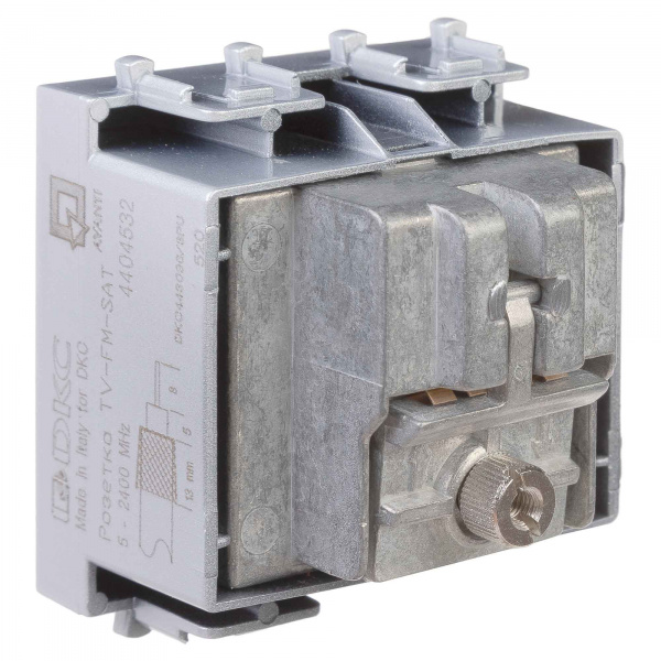 DKC Avanti Закаленная сталь Розетка TV-FM-SAT 2 модуля