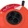 EKF PROxima Удлинитель на катушке "Атлант 2.0" 4 гнезда 50м без заземления ПВС 2*0,75 6А/1,3кВт