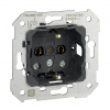Simon 75 Мех Розетка двухполюсная 2P+E с заземлением, 16А 250В, винт. зажим