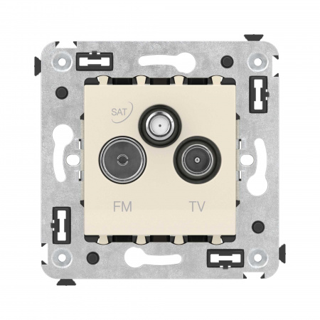 DKC Avanti Ванильная дымка Розетка TV-FM-SAT
