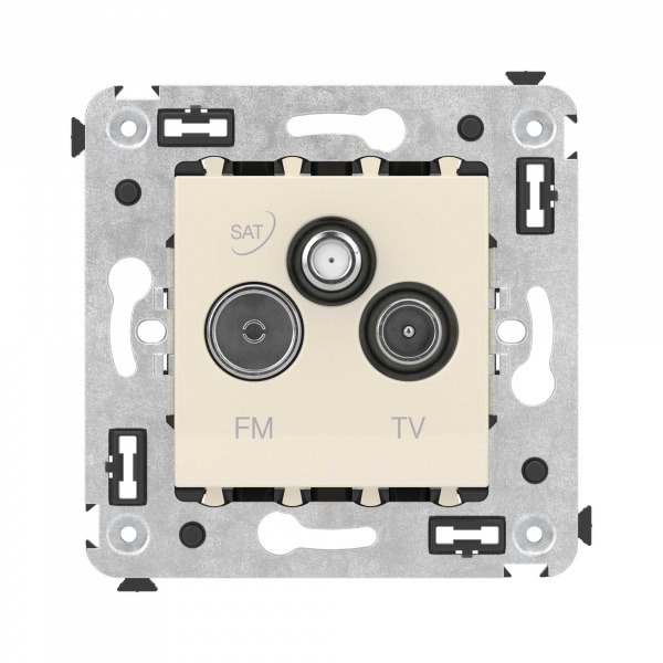 DKC Avanti Ванильная дымка Розетка TV-FM-SAT