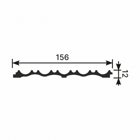 Панель RP003, 156х12, 2800мм, Экополимер/11