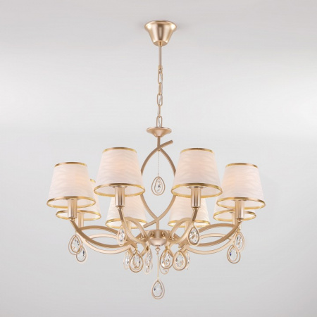 Классическая люстра 60091/8 перламутровое золото Eurosvet Salita
