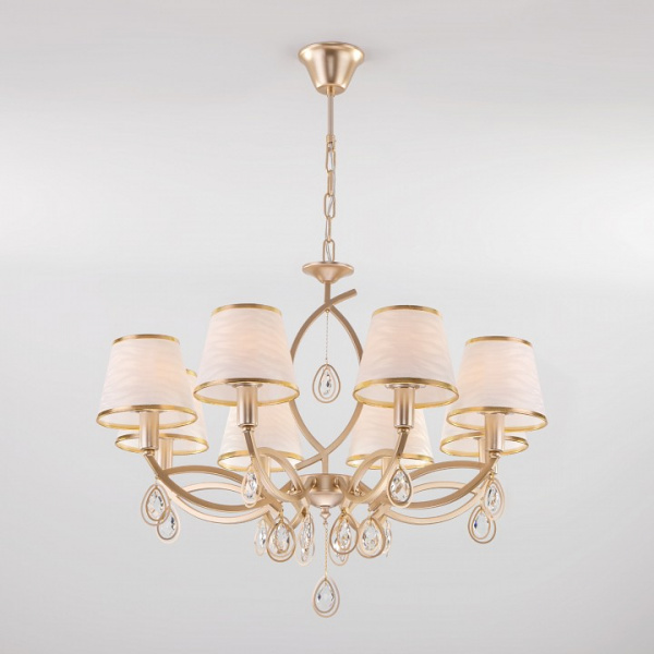 Классическая люстра 60091/8 перламутровое золото Eurosvet Salita Классическая люстра 60091/8 перламутровое золото Eurosvet Salita