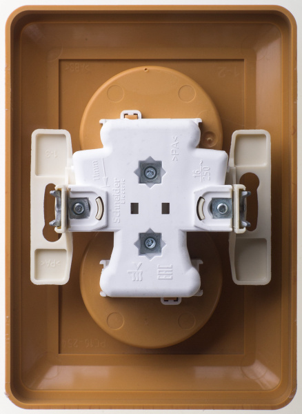 SE Wessen 59 Бук Розетка 2-ая б/з (в сборе, с рамкой)