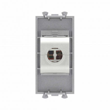 DKC Avanti Компьютерная розетка RJ-45 без шторки модульная, кат.6 экранированная, Закаленная сталь, 1 модуль