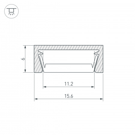 Arlight Профиль MIC-M-2000 WHITE (Алюминий)