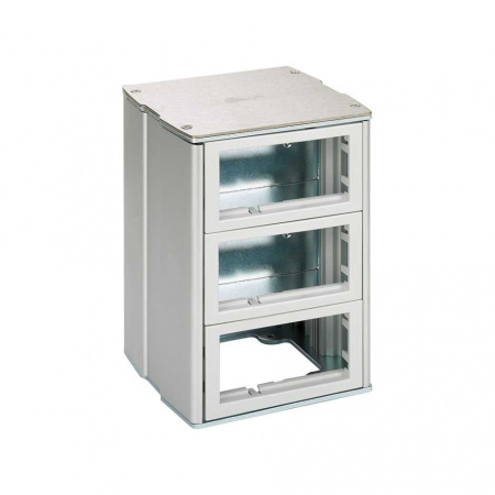 Simon Connect Алюминий Минибашня 2-сторонняя на 12 модулей К45, 190х133х128