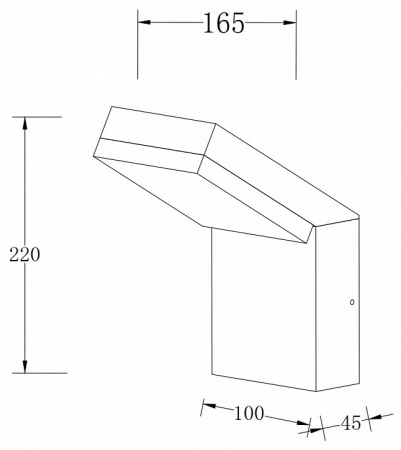 Настенный светильник (бра) Outdoor O595WL-L12B3K Maytoni Paso