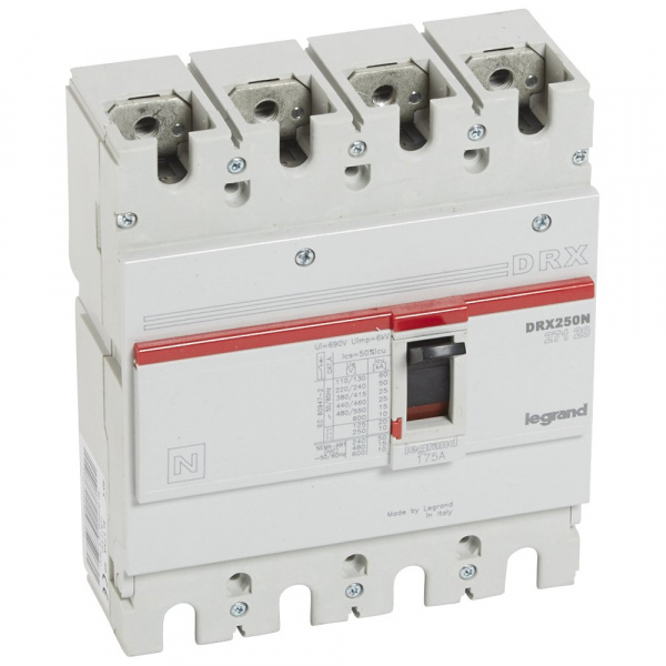 Legrand DRX250 фиксированный 4P 175А 25кА