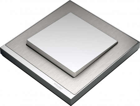 SE Merten SM M-Pure Decor Нерж.сталь/Алюминий Рамка 1-ая