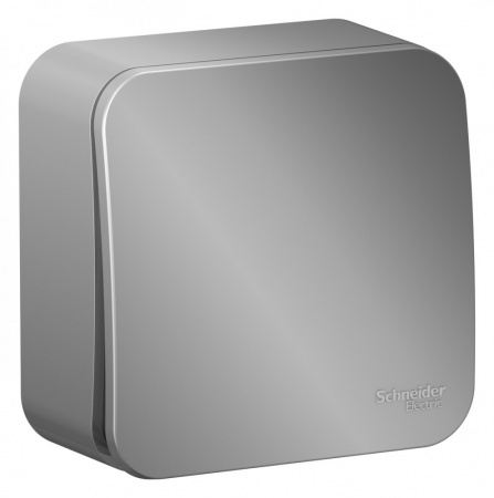 SE Blanca наруж Алюминий Выключатель 1-клавишный 10А, 250B, изолир. пластина