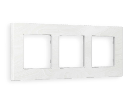 Рамка ALFA Grand (Белый мрамор) 3-ая AF930103