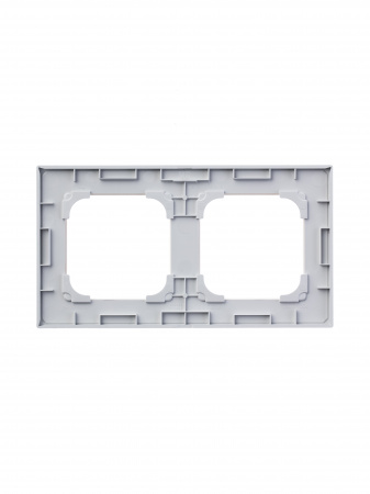 ABB NIE Zenit Стекло белое Рамка 2-я 2+2 мод