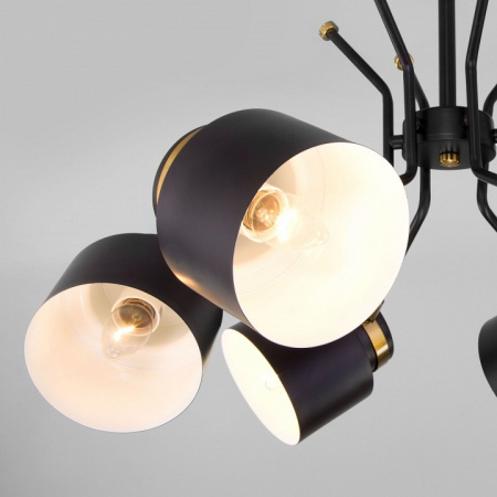 Потолочная люстра в стиле лофт 70133/6 черный Eurosvet Batler