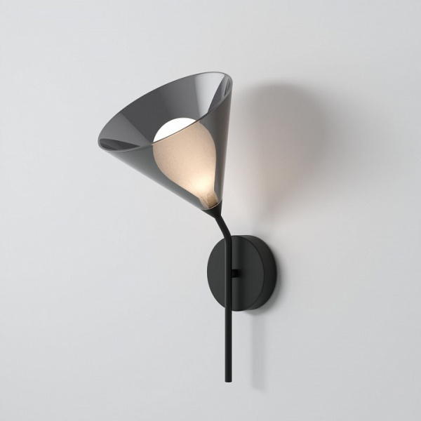 Настенный светильник со стеклянным плафоном 70161/1 черный Eurosvet Enigma