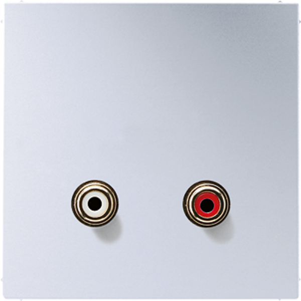 JUNG 2x Cinch Audio (RCA),  алюминий