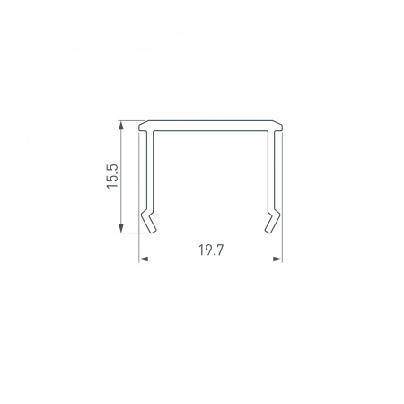 Arlight Экран СEIL-S18-SHADOW-SIDE-3000 OPAL (Пластик)
