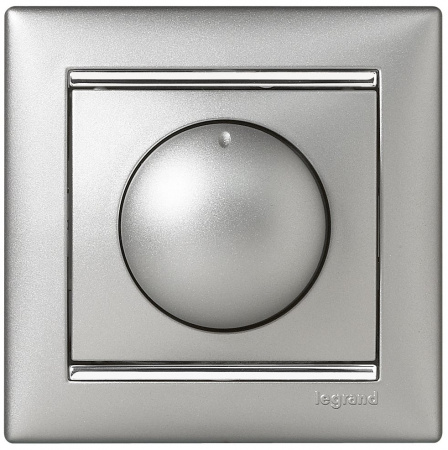 Legrand Valena Алюминий Светорегулятор поворотный 40-400W для ламп накаливания (вкл поворотом)