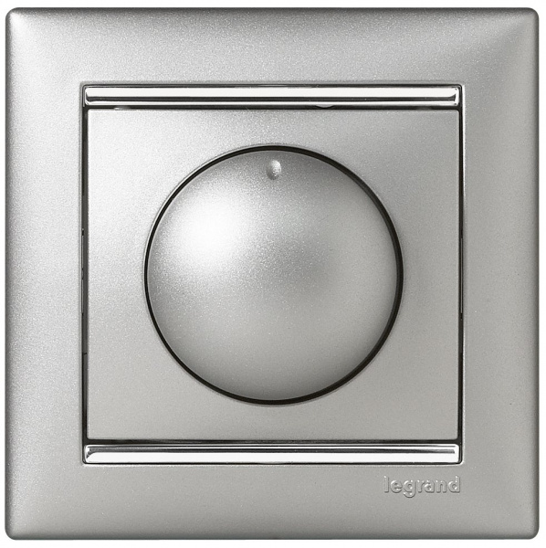 Legrand Valena Алюминий Светорегулятор поворотный 40-400W для ламп накаливания (вкл поворотом)