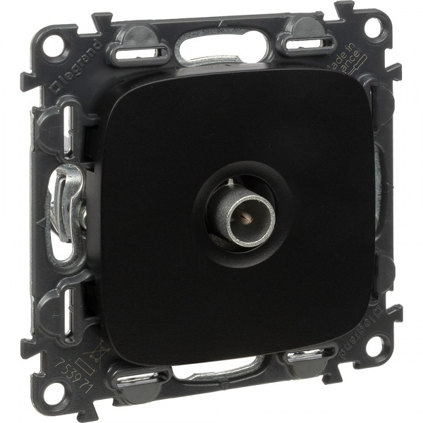 Legrand Valena ALLURE DIY Антрацит Розетка TV "звезда" 0-2400 Мгц
