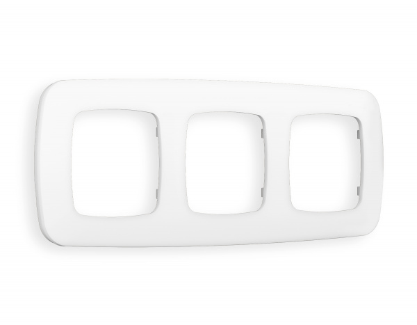 Рамка OMEGA Ecta (Белый матовый) 3-ая OF140123