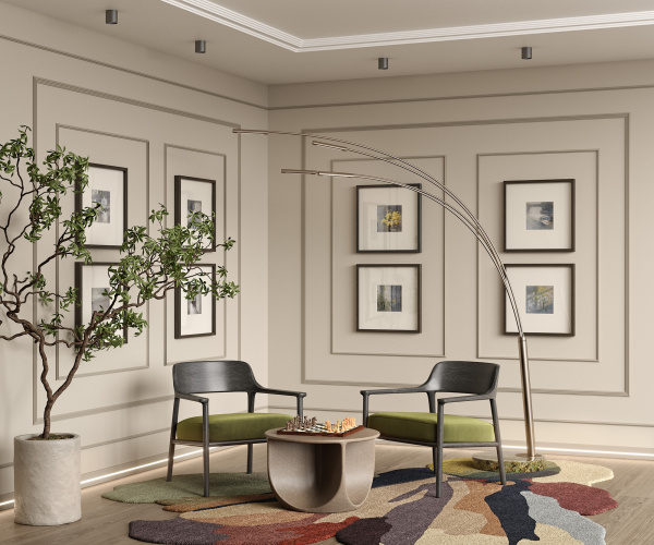 Плинтус PX059, 80х12, 2000мм, Экополимер/18