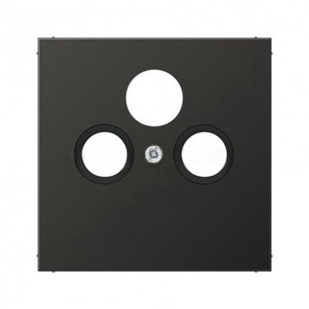 JUNG EcoProfi Черный матовый Накладка для розетки TV-FM-SAT