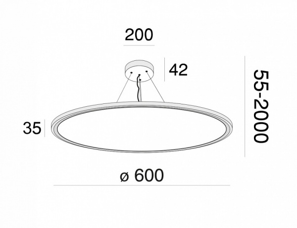 Подвесной светильник MOD057PL-L54W4K Maytoni Cosmos