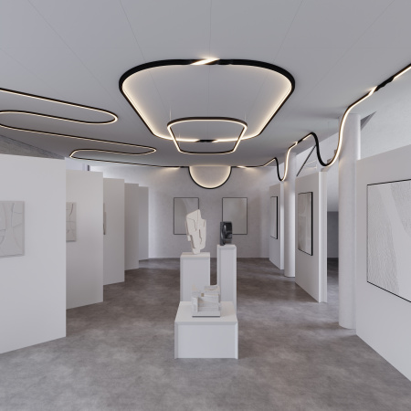 Arlight Профиль SL-ARC-3535-D320-N90 BLACK (260мм, дуга 1 из 4) (Алюминий)