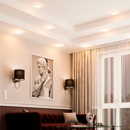 Встраиваемый светодиодный светильник Gauss Backlight с подсветкой BL120