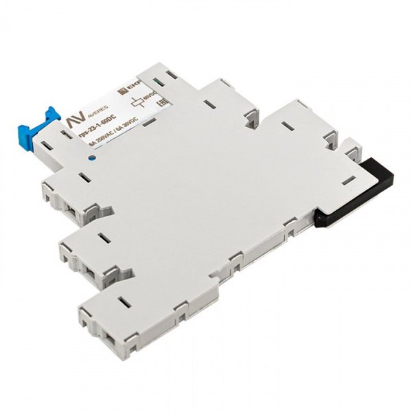 EKF Реле промежуточное с розеткой в сборе РП slim 23/1 6A 230В AC