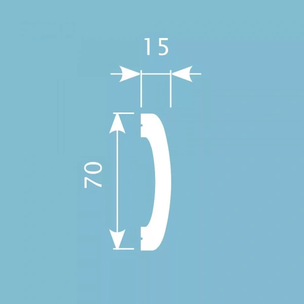Молдинг MX005, 70х15, 2000мм, Экополимер/17