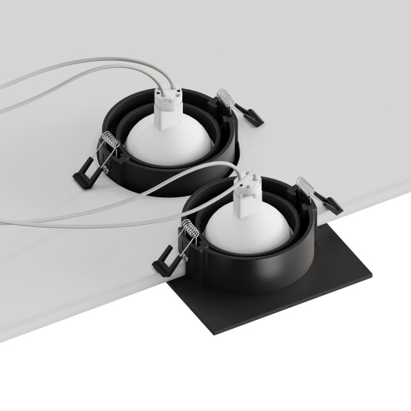 Встраиваемый светильник Hesby Atlas HSBL_0117 IP20,10Вт, GU5.3, черный