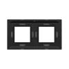 DKC Avanti Темно-Серый Металл Рамка 4 модуля
