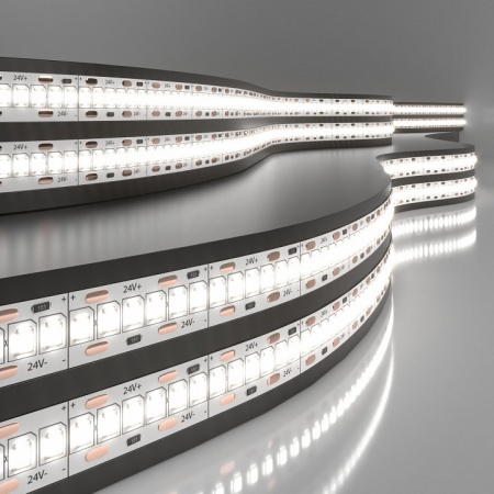 Светодиодная лента Лента светодиодная 24V 24W 240Led 2835 IP20 дневной белый, 5м Elektrostandard 24V 24W IP20 a052980