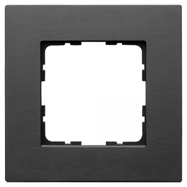 Jasmart Рамка 1-постовая, алюминий Black