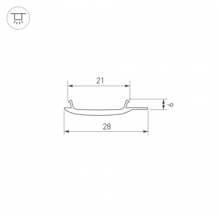 Arlight Экран STRETCH-S-20-WALL-SIDE-10m (RESPECT-ST) (-)