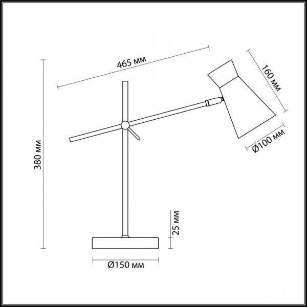 Настольная лампа Lumion Lofti Liam 3790/1T