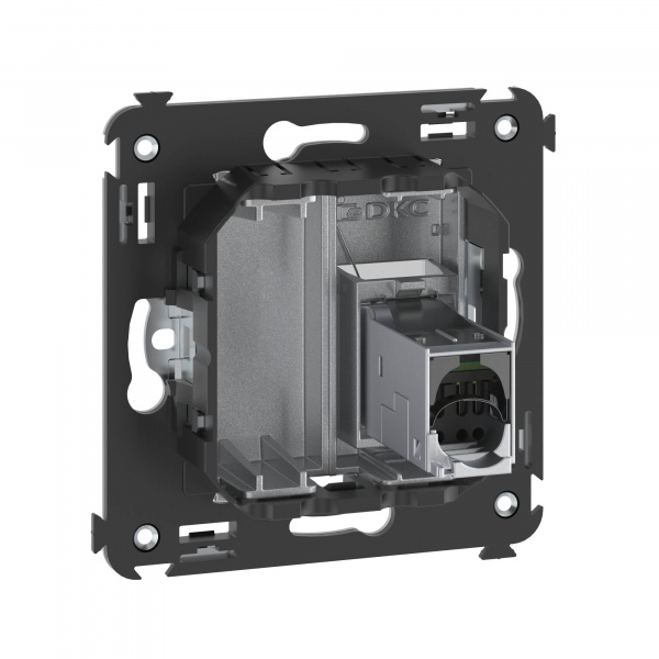 DKC Avanti Закаленная сталь Компьютерная розетка RJ-45 одинарная  категория  5e экранированная