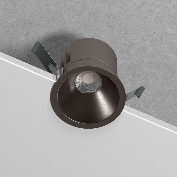 Светильник встраиваемый светодиодный Forte 15W 4000K титан 25071/LED Elektrostandard Forte a069412 Светильник встраиваемый светодиодный Forte 15W 4000K титан 25071/LED Elektrostandard Forte a069412