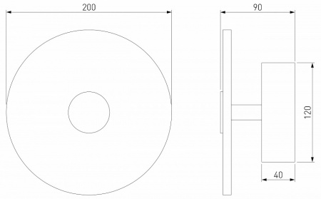 Светодиодный светильник с мраморным рассеивателем 40340 LED латунь Eurosvet Thasos