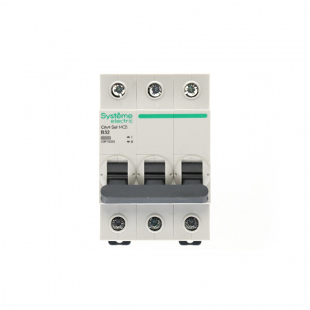 Systeme Electric City9 Set Автоматический выключатель (АВ) B 32А 3P 6kA 400В